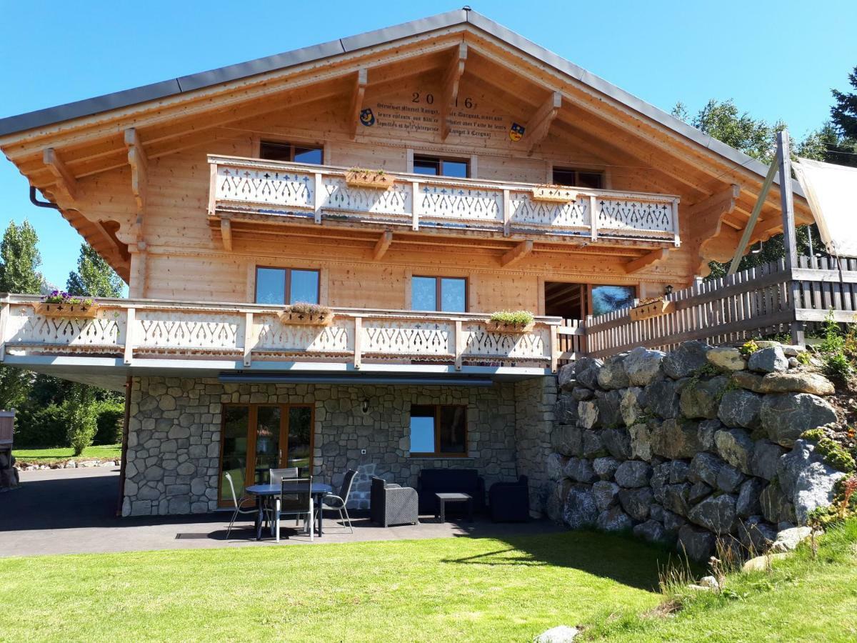 Joli studio meublé de 38m2 dans chalet construit en 2016 Appartement Leysin Buitenkant foto